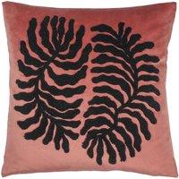 Furn Maldive Botanical Velvet Tufted Cushion in Rose Gold | Size: 45 cm x 45 cm