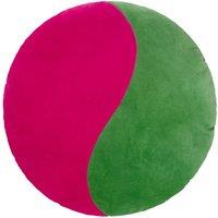 Heya Home Unity 100% Cotton Velvet Ready Filled Cushion in Green | Size: 40 cm x 40 cm