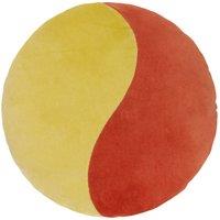 Heya Home Unity 100% Cotton Velvet Ready Filled Cushion in Orange | Size: 40 cm x 40 cm