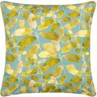 Wylder Tropics Lorena Water & UV Resistant Reversible Outdoor Cushion in Aqua | Size: 43 cm x 43 cm