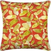 Wylder Tropics Lorena Water & UV Resistant Reversible Outdoor Cushion in Dark Red | Size: 43 cm x 43 cm