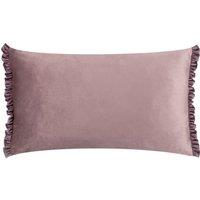 Wylder Tilly Velvet Frill Reversible Cushion in Pale Lilac | Size: 30 cm x 50 cm