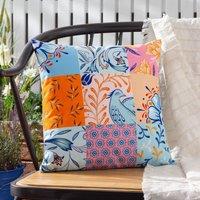 Furn Azzar Floral Water & UV Resistant Outdoor Cushion | Size: 43 cm x 43 cm