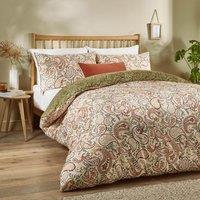 Duvet Day Anika Paisley Printed Soft Touch Duvet Cover Set | Size: Double