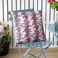 Wylder Cassis Printed Outdoor Cushion in Lilac | Size: 45 cm x 45 cm
