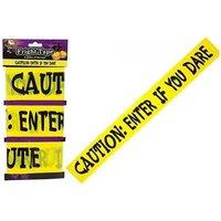 Haunted House Halloween Printed Fright Tape 3X 3 Meters