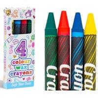 Doodle 4 Mini Assorted Colours 'Children's Wax Crayons' | Size: Medium