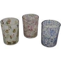 Minster Votive Holder - Glass - L8 x W8 x H10 cm | Size: 1 Pack