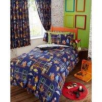 Portfolio Home Building Site Colourful Children Duvet Cover | Size: Toddler