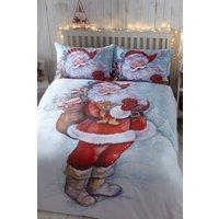 Portfolio Home Father Christmas Duvet Cover Set | Size: Double