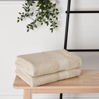 OHS Luxury Hand Towel 100% Cotton Bathroom in Beige