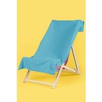 OHS Plain Microfibre Quick Dry Beach Towel Bathroom in Aqua