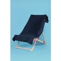OHS Plain Microfibre Quick Dry Beach Towel Bathroom in Navy