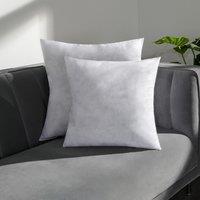 OHS 2 Pack Cushion Inserts Filler Hollowfibre Inner Pads in White | Size: 55 cm x 55 cm