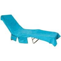 OHS Beach Towel Bag Microfibre Quick Dry Absorbent Bath Large Travel Spa in Bright Blue