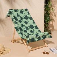 OHS Palm Beach Bath Towel Microfibre Absorbent Quick Dry Holiday Travel Summer Swim in Green