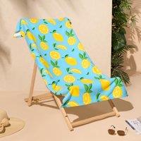 OHS Lemon Large Towel Bath Quick Dry Summer Travel Microfibre Absorbent in Yellow