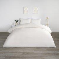 OHS Filled Pinsonic Arches Panel Duvet Cover Bedding Set in Cream | Size: Double