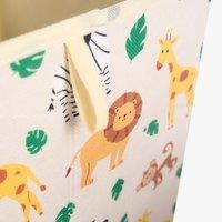 OHS Set Of 2 Safari Storage Box Cubes Folding Space Saving Shelf Boxes in Beige