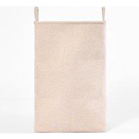 OHS Faux Linen Laundry Bag with Handles in Natural