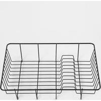 OHS Dish Drainer Plate Rack Kitchen Large Rinse Basket Utsensil Pots in Black