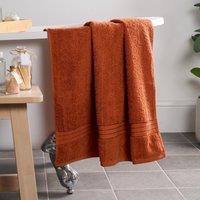 OHS Luxury Bath Towel 100% Cotton Bathroom in Burnt Orange