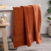 OHS Luxury 100% Cotton Bath Sheet Bathroom Towel in Burnt Orange