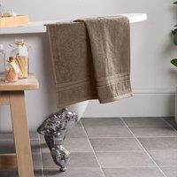 OHS Luxury Hand Towel 100% Cotton Bathroom in Light Beige