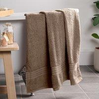 OHS Luxury 100% Cotton Bath Sheet Bathroom Towel in Light Brown