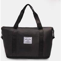 OHS Travel Bag Weekend Expandable Pockets Shoe Cabin Duffle Organiser in Black