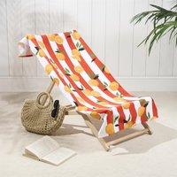 OHS Oranges Towel Bath Quick Dry Summer Travel Microfibre Absorbent Swim in Burnt Orange