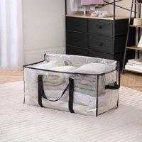 OHS Reusable Storage Bag Clothing Shoe Underbed Organiser Bedding Box in White