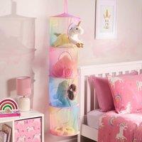 OHS 4 Tier Large Toys Storage Hanging Net Organiser Basket