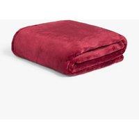 OHS Ultra Soft Flannel Fleece Throw Blanket in Burgundy | Size: 120 cm x 150 cm