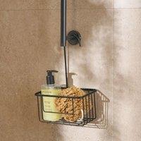 OHS Metal Shower Caddy Hanging Shampoo Organiser Storage in Black