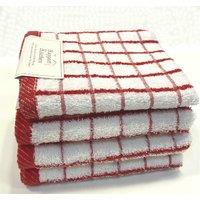 Rapport Home Luxury Terry Kitchen Towel 50x80 in Red