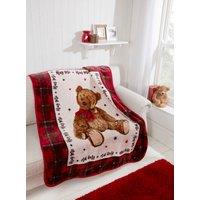 Rapport Home Hug Me Bear Duvet Cover Set with Pillowcase in Red | Size: Single