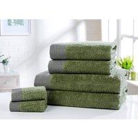 Rapport Home Tidal 550GSM Cotton Super Soft & Absorbent Towel in Bottle Green