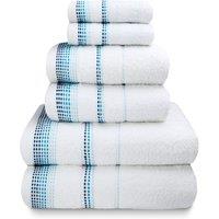 Rapport Home Berkley Pure Cotton Embroidered Super Soft Towel in White