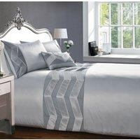 Rapport Home Valencia Boudoir Filled Cushion (50x30 cm) in Silver | Size: 30 cm x 50 cm