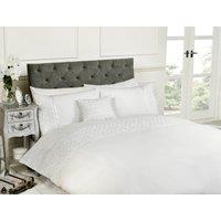 Rapport Home Limoges Polycotton Floral Duvet Cover Set with Pillowcase in White | Size: Single
