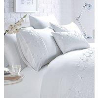 Rapport Home Papillon Boudoir Filled Cushion (50x30 cm) in White | Size: 30 cm x 50 cm