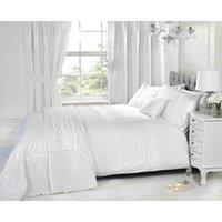 Rapport Home Everdean Filled Boudoir Cushion (50x30 cm) in White | Size: 30 cm x 50 cm