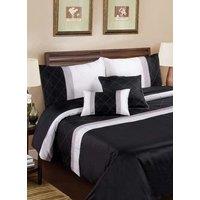 Rapport Home Monaco Boudoir Filled Cushion (50x30 cm) in Black | Size: 45 cm x 45 cm