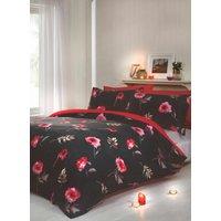 Rapport Home Darcy Floral Duvet Set With Pillowcase in Red | Size: Super King