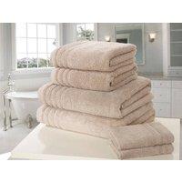 Rapport Home So Soft Cotton Towel Woven Quick Dry & Absorbent in Taupe