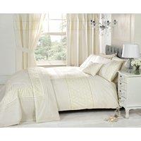 Rapport Home Everdean Filled Boudoir Cushion (50x30 cm) in Cream | Size: 30 cm x 50 cm