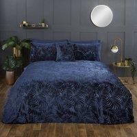 Rapport Home Paloma Floral Polycotton Duvet Cover Set with Pillowcase in Dark Navy | Size: Double