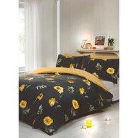 Rapport Home Darcy Floral Duvet Set With Pillowcase in Yellow | Size: Super King