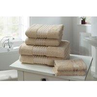 Rapport Home Windsor Cotton Face Cloth Towel (30x30 cm) in Beige